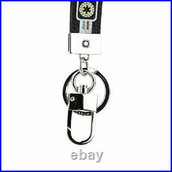 Montblanc Soft Grain Mix Tapes Unisex Two Tone Leather Key Chain Loop 123739