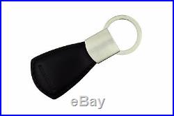 NEW+BOX Montblanc Diaries & Notes Triangle Black Leather Key Fob Keyring 101783
