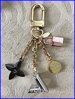 NEW LOUIS VUITTON KALEIDO V BAG CHARM Key Holder M67377 Gold Pink Black Silver