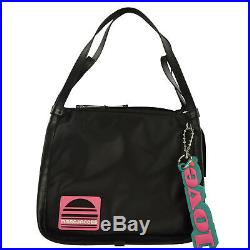 NEW Marc Jacobs Sport Nylon/Leather Tote Love Key Chain Black $295+