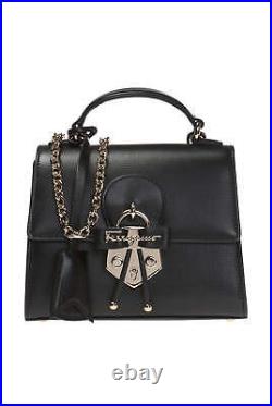 NEW SALVATORE FERRAGAMO Letty Women's 696222 Black Shoulder Bag MSRP $1149