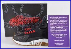 NEW Versace Men's CHAIN REACTION Greek Key Navy Black Sneakers Shoes 43 10