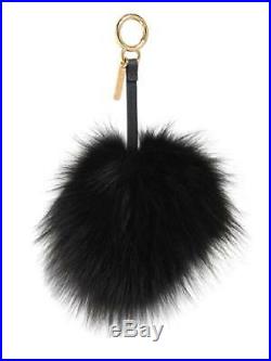 NIB Fendi Black/Yellow Grimmy and Fur Bag Bug Monster Key Chain Bag Charm