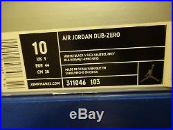 NIKE AIR JORDAN DUB-ZERO SIZE 10 NEW WithBOX 2005 RETRO KEYCHAIN 311046-103