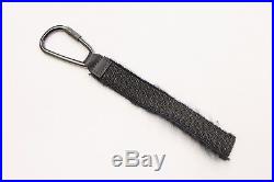NWT Brunello Cucinelli 100% Leather + Textured Knit Monili Beaded Key-Ring A181
