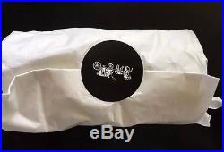NWT COACH 1941 STUDDED tea rose bag charm 87055 black white key-fob