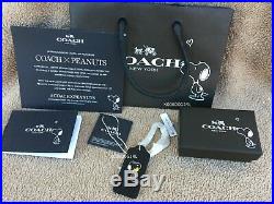 NWT COACH X Peanuts Snoopy Woodstock 1st Edition 2014 Hangtag Bag Charm Rare