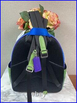 NWT Coach CA156 Sport Purple Multi Colorbock Backpack Retail $428