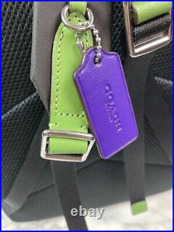 NWT Coach CA156 Sport Purple Multi Colorbock Backpack Retail $428