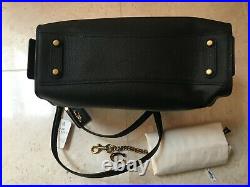 NWT Coach Women's Rogue Leather Shoulder Bag Black F26829 Bonus Coach Key chain