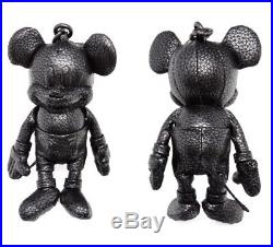 NWT Coach x Disney F59152 Mickey Leather Doll Bag Charm Keychain Black Key Black