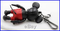NWT DISNEY X COACH MICKEY MOUSE LIMITED EDITION Leather Doll Key Chain & Box
