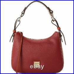 NWT Dooney & Bourke Leather Riley Becket Hobo Purse Wine Color Brand New