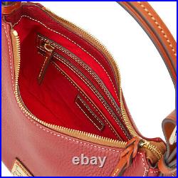 NWT Dooney & Bourke Leather Riley Becket Hobo Purse Wine Color Brand New