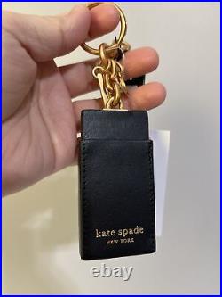 NWT Kate Spade Perfect Match Matchbook Key Fob Black Multi