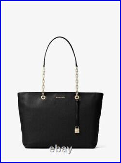 NWT Michael Kors Handbag Studio Mercer Chain-Link Leather Tote Shoulder Bag $298