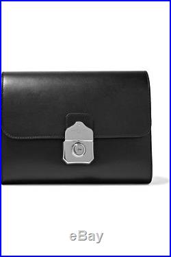 NWT NET-A-PORTER BALENCIAGA BLACK LOCK & KEY CHAIN SHOULDER BAG Retail $2195