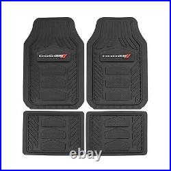 New 7pc RAM Car Truck Suv Front Back Rubber Floor Mats & KEYCHAIN