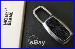 New Auth Montblanc Contemporary Oval Black Rubber Keychain 102994