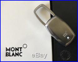 New Auth Montblanc Contemporary Oval Black Rubber Keychain 102994