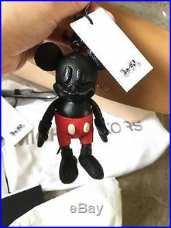 New DISNEY X COACH MICKEY MOUSE Limited EDITION Leather Doll KeyChain + Gift box