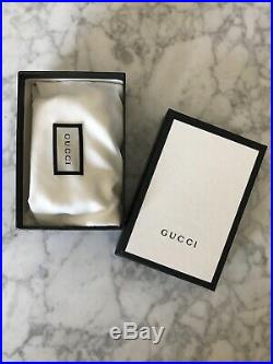 New GUCCI Black Leather Key Chain Holder withBox 2711H 8402
