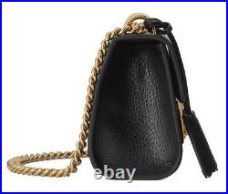 New Gucci Black Leather Padlock Small Berry Shoulder Crossbody Bag