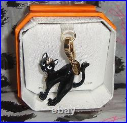New Juicy Couture Black Cat Charm For Bracelet Necklace Handbag Keychain