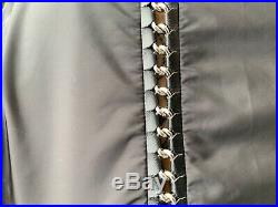 New Moncler Genius Silver Noir Kei Ninomiya Chain Leather Jacket XL 6
