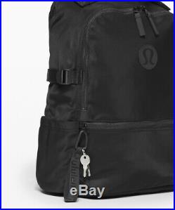 Nwt New Crew Backpack 22 L Black New Black Logo & Keychainfree Priority Ship