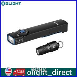 Olight iMini Compact EDC Keychain Torch + Arkfeld Dual Light Source Flashlight