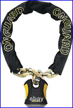 Onguard Beast 8018 Chain With Keyed Padlock Black/yellow 6 Ft 45008018