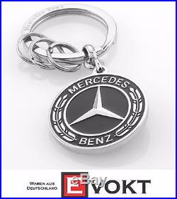 Orig Mercedes Benz key pendant keychain Untertürkheim black