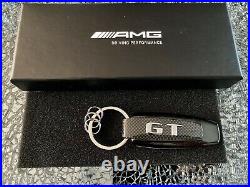 Original Mercedes Typo AMG GT Key Ring Key Chain Keyring B66953339 Black Rare