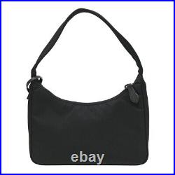 PRADA 1NE515 Mini Hand Shoulder Bag Black Re-Edition Women Used F/S From Japan