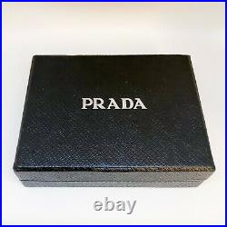 PRADA Authentic and Rare Saffiano Leather Edward Robot Keychain