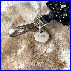 PRADA Beads Bear Bag Charm Key Ring Keychain CD