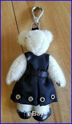 PRADA Bear Key Chain, Handbag Charm, Moveable Arms & Legs, Prada Black Dress