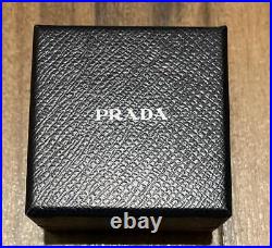 PRADA Bear Women's Bag charm Key rings Key chain Ladies Black with boxed strap