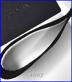 PRADA Keychain Keyring Nylon Fabric Book Charm Black Color, New withtags, RARE