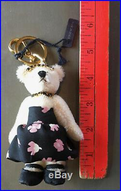 PRADA Mohair Bear Bag or Keychain Charm white bear, black pink dress tiara