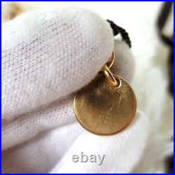 PRADA Necklace Dog Bear Bag Charm Key Chain Ribbon Gold Black Brown Pendent