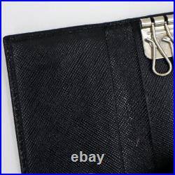 PRADA Saffiano Leather 6 Ring Key Case Black M222A Used Good condition f/Japan