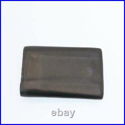 PRADA Safiano Leather Key Case 5Set Black Light Blue pink Auth ar5238