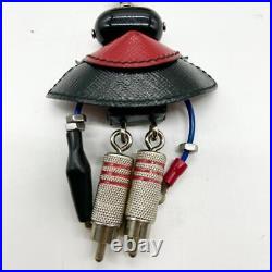 PRADA Vampire Robot Vlad Trick Key Ring Key Chain Bag Charm Leather Black withBox