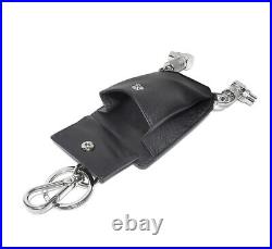 PRADA key ring Robot Charm Chain Pocket Coin Small Change Razor Black Mens