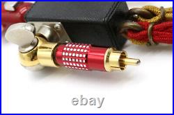 PRADA robot key chain bag charm leather metal red red black black gold 2A 1097