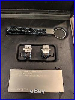 Porsche Design Timepieces PTC Blue Edition 2007 Watch Box+ Cufflinks & Key Chain