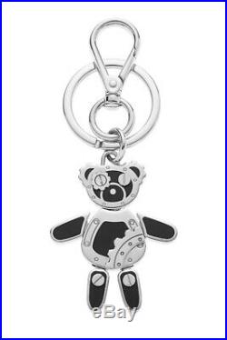 Prada Black & Silver Panda Keychain