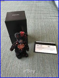 Prada Black Teddy Bear Keychain! Cute